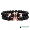 TCC™ Natural Matt Agate Crown Bracelet